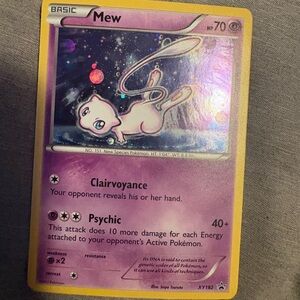 Mew Holographic Pokémon card
